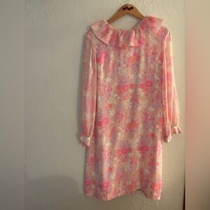 Floral Pink and Cream Dress